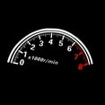 thumbnail image 1 of Fashion Reflective Car Sticker Rear Windshield Speedometer Decor Graphics Decal, 1 of 7