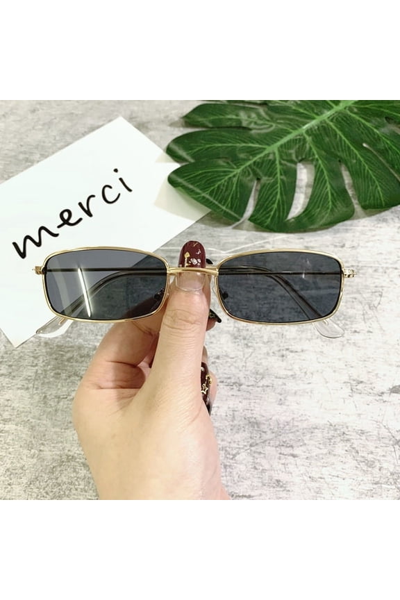 Fashion Retro Small Square Frame Sunglasses For Women Men Rectangle Sun Glasses Summer UV Protection Shades Vintage Eyewear