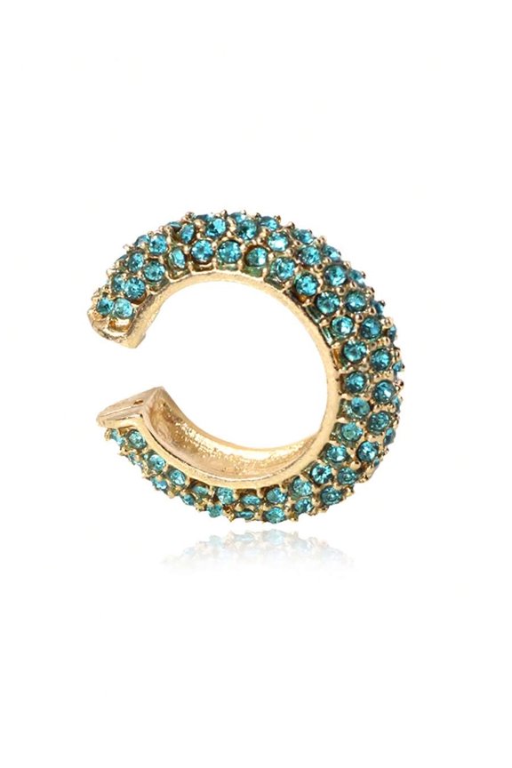 Fashion Rhinestone Ear Cuff in Blue, 1 Pack