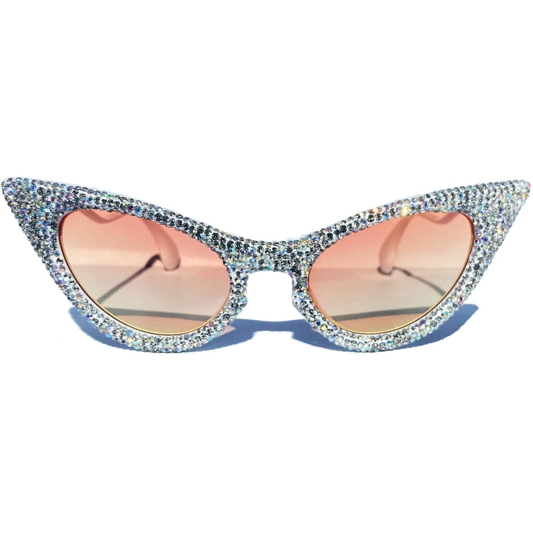 Fashion Rhinestone Sunglasses Women Pink Crystal Sparkling  display picture 1