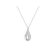 thumbnail image 1 of Fashion Rhodium Plated Multi Pear Shaped Drop Pendant Necklace with Chain, 1 of 2