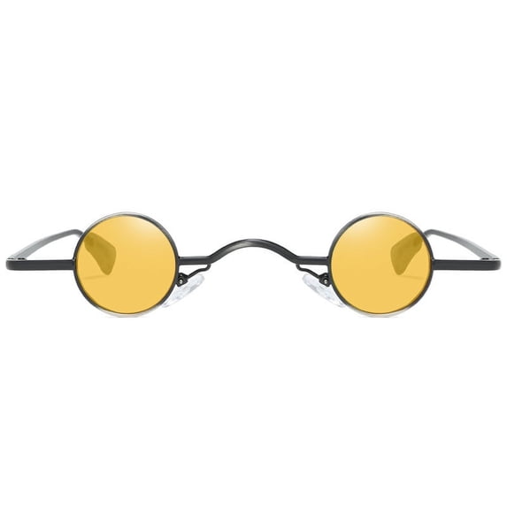Fashion Round Shape Man Women Hop Sunglasses Glasses Shades Vintage Retro Metal Frame Oval Vintage Retro Deal with It Glasses Large for Women Oversized Reflective for Women That Will Come before Flip