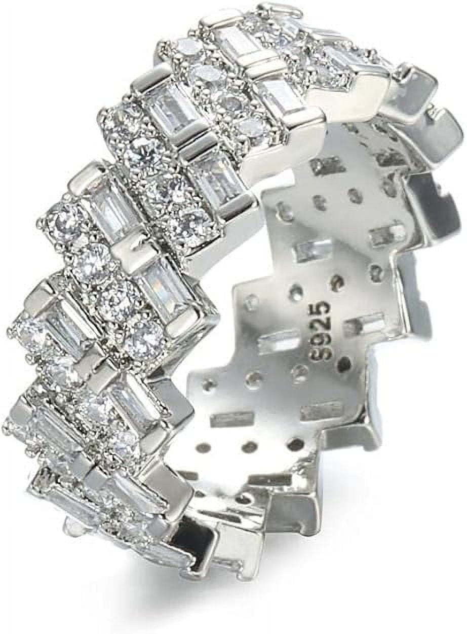 Micro Pavé Eternity Stacking Ring – Mint & Lily