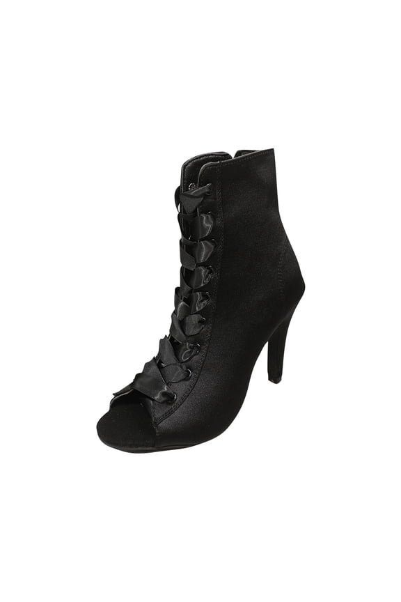 Fashion Sandals Open Toe High Heel Casual Booties Solid Color Side Zipper Comfortable Peep-Toe for Spring Autumn Outdoor Indoor Wear Black,40