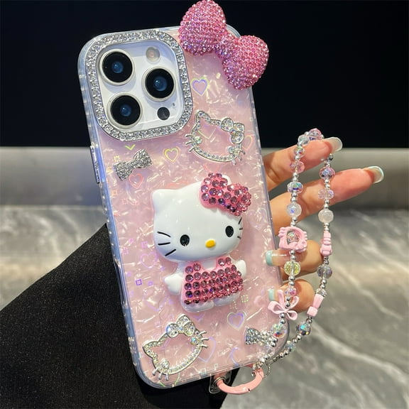 Fashion Sanrio Hello Kitty Phone Case for IPhone 12 13 14 15 16 Pro Max Plus Cute Cover