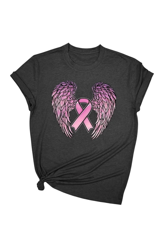 Fashion Saving LiMoi Breast Cancer Awareness T Shirts for Women Short Sleeve Tops for Leggings for Women Womens T Shirts Womens T Shirts Graphic Tees Vintage T Shirts Women items ordered by me