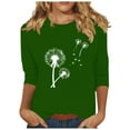 thumbnail image 1 of LiMoi Fall Shirts Women's Top T Shirt 3/4 Sleeves Women Womens Blouses Fall 2025 My Orders, 1 of 4