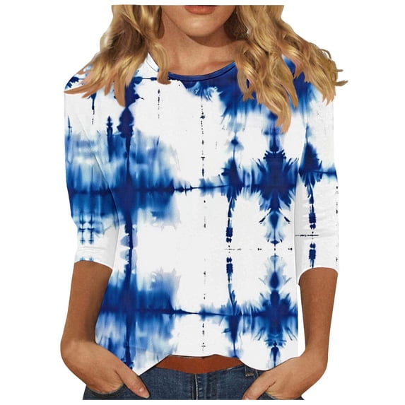 LiMoi Fall Tops for Women Women's Shirts Plus Size Long Womens 3/4 Sleeve Tops Women's Blouses Work Fall My Reorder List