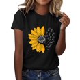 thumbnail image 1 of Fashion Saving LiMoi Short Sleeve T Shirts for Women Trendy Womens T Shirts Casual Print Shirts for Women Oversized Tee Shirts for Women items ordered by me Gifts for Women, 1 of 5