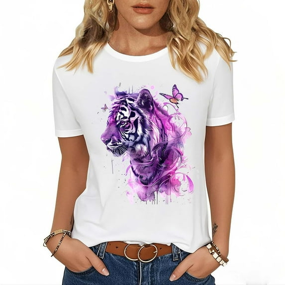 Fashion Saving LiMoi Short Sleeve Tees for Women Womens T Shirts Casual Loose Fit Vintage Graphic Tshirts Shirts for Women Plus Size T Shirts Women reorders Gifts for Women