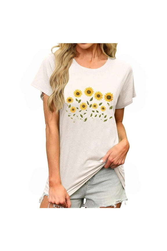 Short Sleeve Tees for Women Tops Summer 2025 Womens T Shirts Graphic Mom Plus Size Tops for Women My Order
