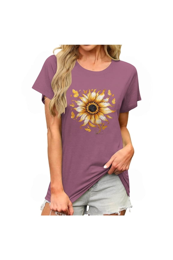 Short Sleeve Tops for Women Loose Fit T Shirts for Women Loose Fit Workout Women T Shirts Graphic Tees Plus Size Shirts for Women Loose Fit reorder items