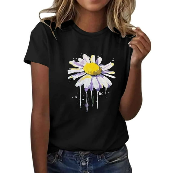 Fashion Saving LiMoi Women Short Sleeve Shirts T Shirts Printed Tshirts Shirts Tops Summer my order Gifts for Women