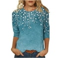 thumbnail image 1 of LiMoi Women's Fall Blouses Dressy Casual Women's Tops Womens Petite 3/4 Sleeve Tops and Blouses Women's Blouses Items Ordered by Me, 1 of 5