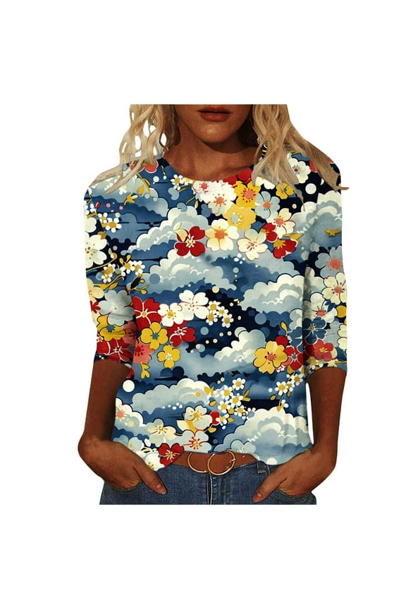 Women's Fall Blouses Women's Shirts Long Women's 3/4 Sleeve Tops and Blouses Women's Blouses Items Ordered by Me