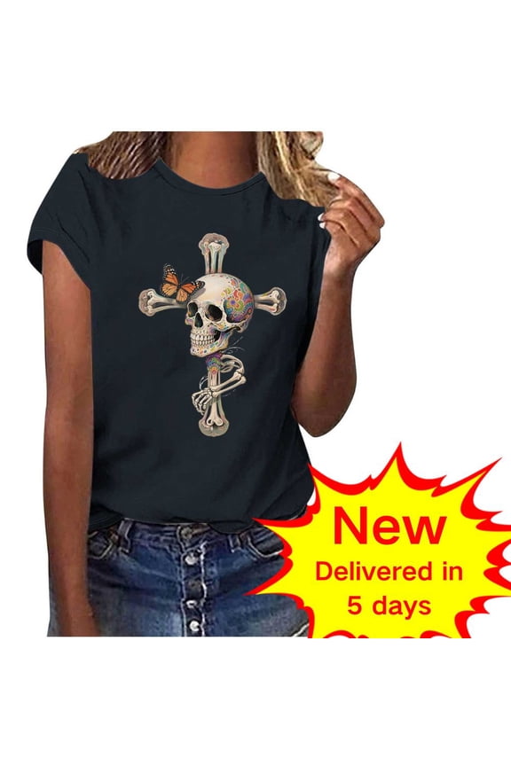 Fashion Saving LiMoi Womens Clothing Under 10 Dollars Short Sleeve Shirt Women Work Womens T Shirts Casual Floral Blouses Tee Shirts My Order