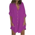 thumbnail image 1 of LiMoi Womens Spring Shirts Women's Shirts for Work 3/4 Sleeve Tops Womens Blouses Spring Dressy Gifts, 1 of 5