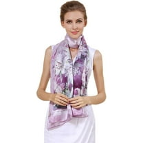 Fashion Scarves 100% Satin Silk Scarf Long Lightweight Sunscreen Shawls Wraps for Women Hair Scarves Silk Long Mulberry Scarf