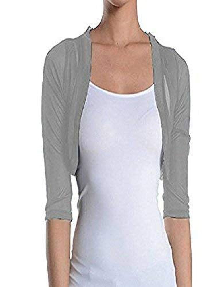 Bolero jacket hotsell grey