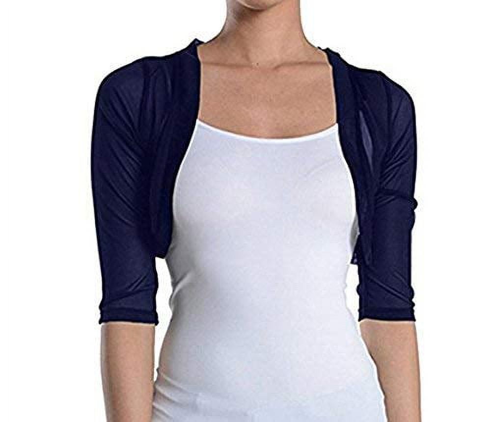 Navy shrug bolero hotsell