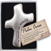 Jewelry by Sweet Pea GOD Grant ME Serenity Silver-tone Metal Palm Cross