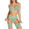 thumbnail image 1 of Fashion Sets for Women's Fishing net Lingerie Set, Suitable for Women's Sexy 4 Piece Lingerie Set Hollowed Out Lingeries with Garter, 1 of 3