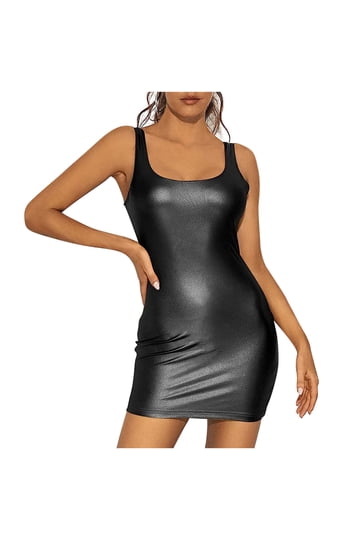 Latex Bodycon Dress