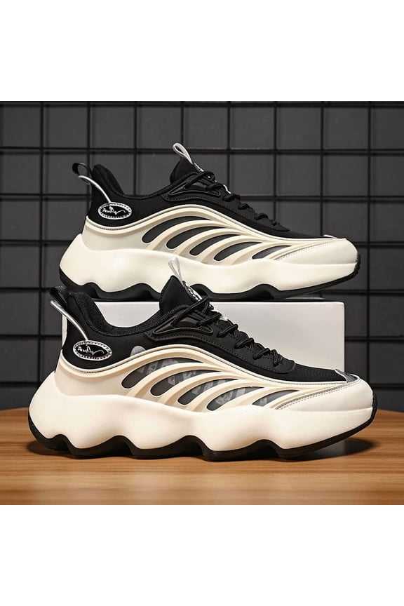 Fashion Shoes, Dad Shoes, Running Shoes, Luxury Shoes, Men'S Flying Knitted Sports Blade Shoes, Lightweight Sneaker, Everyday Fashion Wear