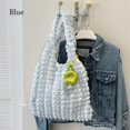 thumbnail image 1 of Fashion Shopping Large Capacity Tote Bags Handbags Underarm Bags Shoulder Bags BLUE, 1 of 8