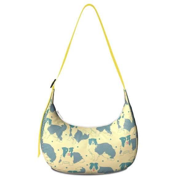 Fashion Shoulder Bag for Women – Water-Resistant & Trendy, Cartoon puppy pattern, Cute Pet, Artistic dog print, Bone Style Bag