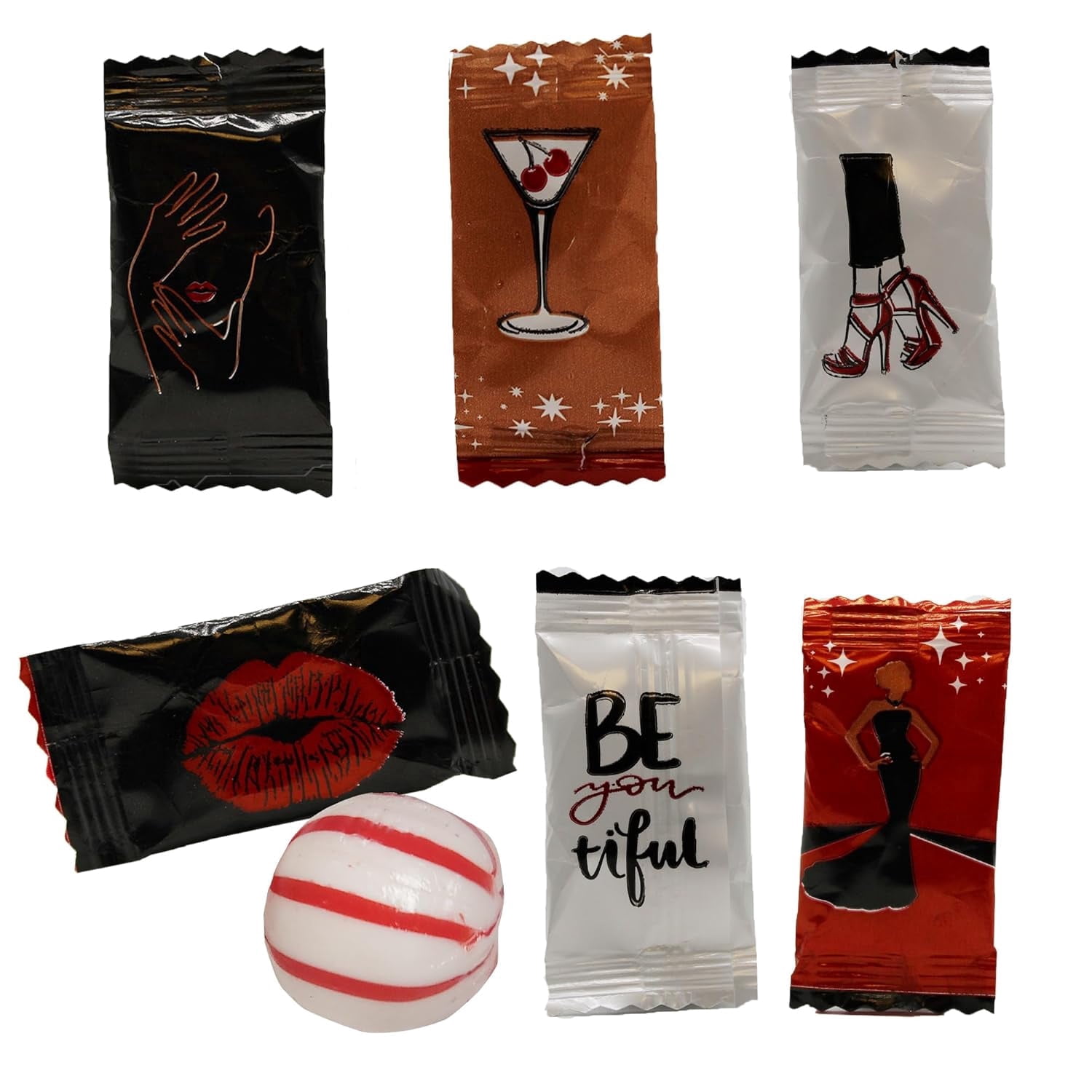 Designer Mints Fashion Show Peppermints 100 Count - Individually Wrapped Mints for ...