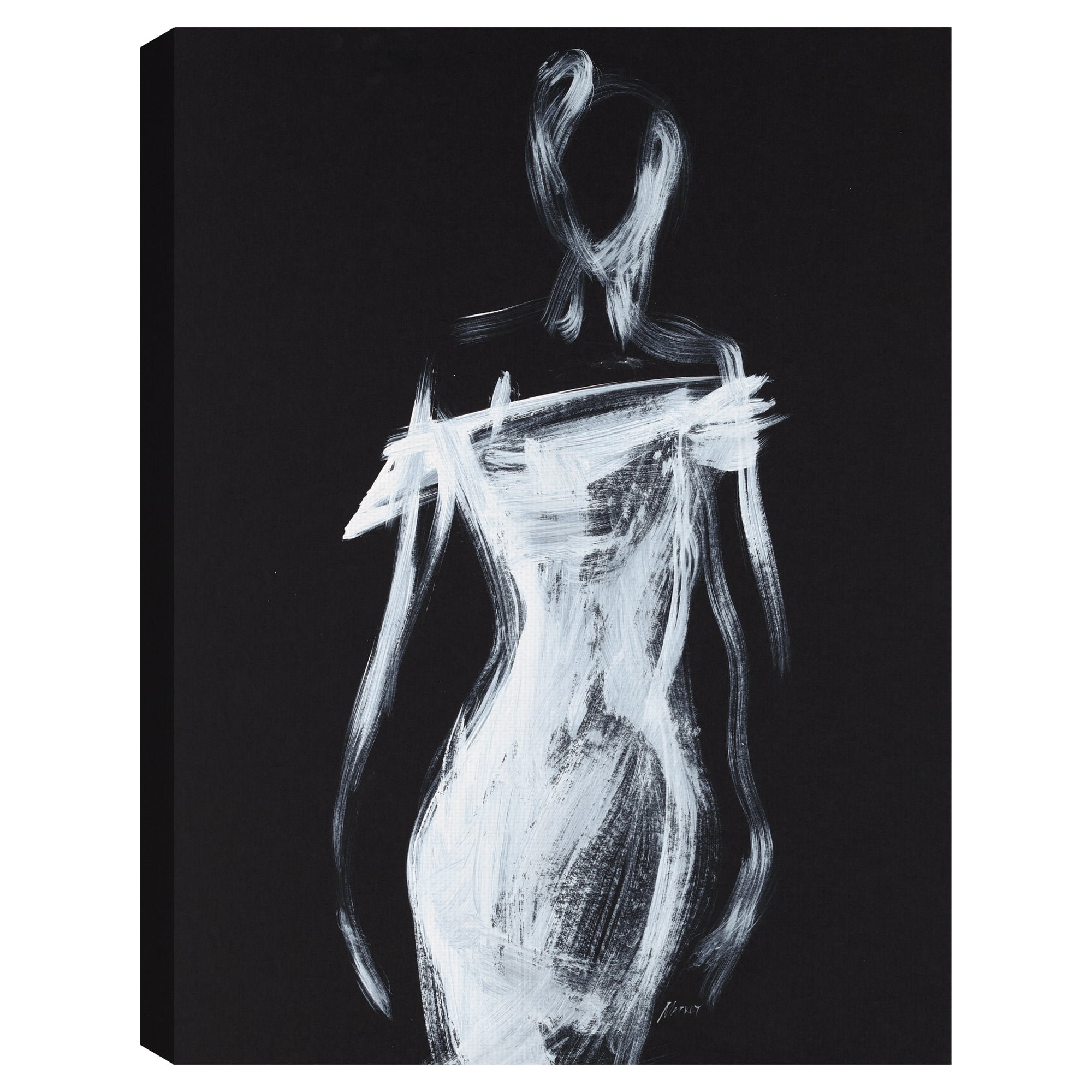 Fashion Silhouette by Shawn Mackey Canvas Art Print