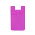 thumbnail image 1 of Fashion Silicone Universal Adhesive Pocket Sticker Wallet Case Credit ID Card Holder Mobile Phone Wallet ROSE RED, 1 of 8