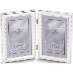 Fashion Silver-Plated Beaded Double 5X7 Photo Frame Made In China gp5951