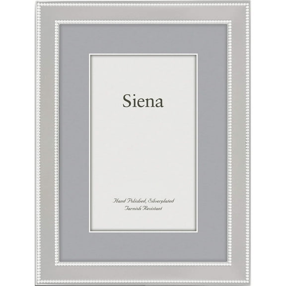 Fashion Silver-Plated Double Beaded 5X7 Photo Frame (6 X 6) Made In China gm19952