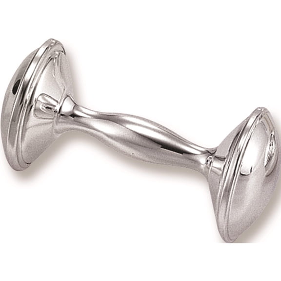 Jewelry by Sweet Pea Silver-plated Dumbbell Rattle