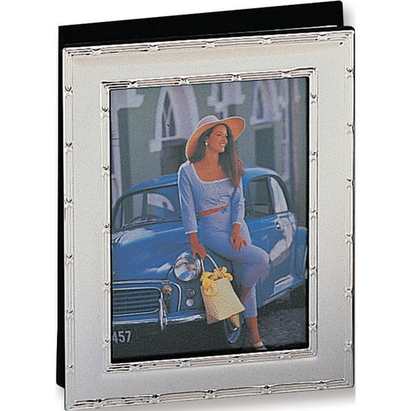 Fashion Silver-Plated Reed And Ribbon Holds 36-5X7 Photo Album (6.5 X 2) Made In China gl3436