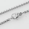 thumbnail image 1 of Fashion Silver Stainless Steel Rolo Link Chain Men Women Necklace Or Bracelet, 1 of 2