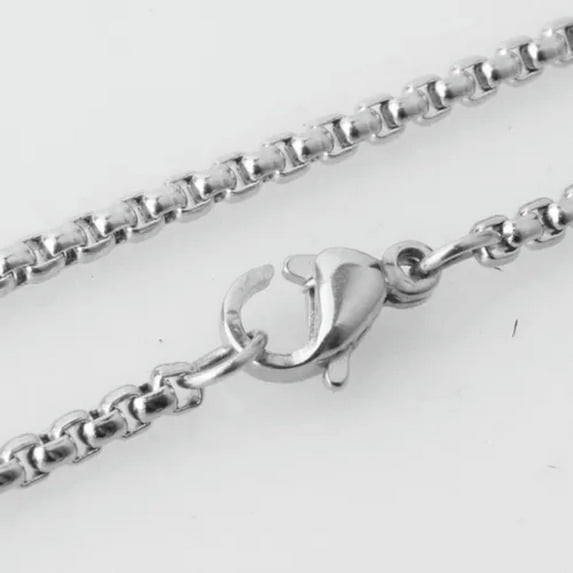 Fashion Silver Stainless Steel Rolo Link Chain Men Women Necklace Or Bracelet
