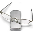 thumbnail image 1 of Fashion Silver-Tone 2.50 Magnification Folding Glasses In Metal Case (6 X 6) Made China gm12434, 1 of 5