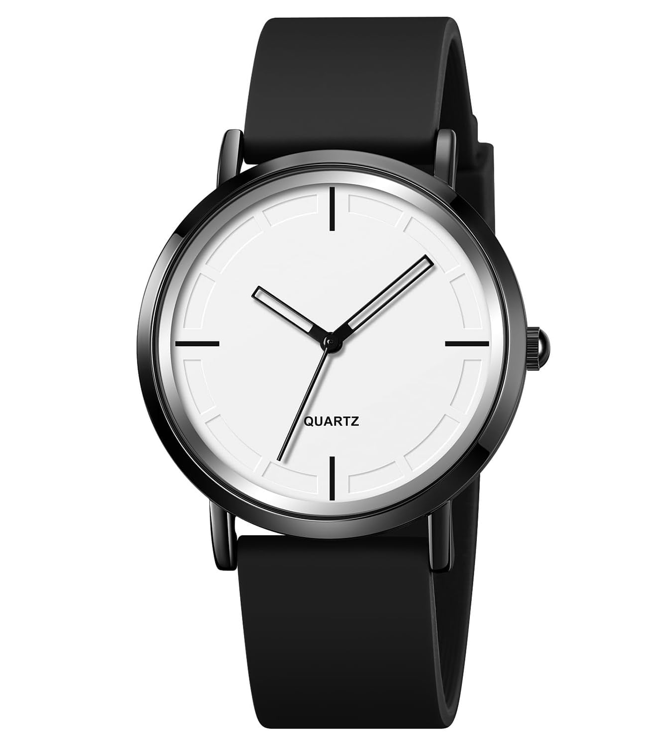 Unisex Minimalist Quartz Wrist Watch Silicone Strap Waterproof 40.5mm Unique Design Silicone Octagon Minimalist Quartz Men main image 4