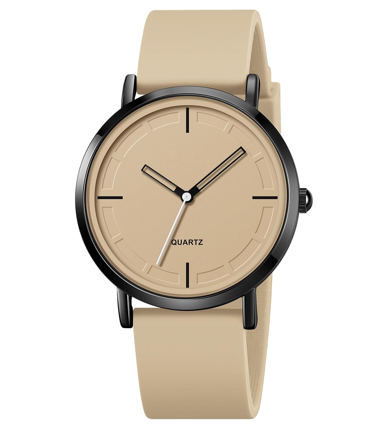 Fashion Simple Analog Quartz Wrist Watch with Silicone Strap  display picture 2