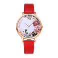 thumbnail image 1 of Fashion Simple Dial Belt Women's Quartz Watch Delicate Flower Printing No Word Backing, 1 of 4