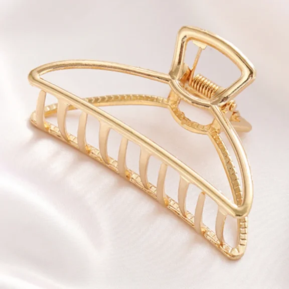 Fashion Simple Metal Open Shape Hair Claw Clips, Gold Hair Accessories for Women,Geometric elegant hair clip claw clip