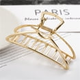thumbnail image 1 of Fashion Simple Metal Open Shape Hair Claw Clips, Gold Hair Accessories for Women,Geometric elegant hair clip claw clip, 1 of 7