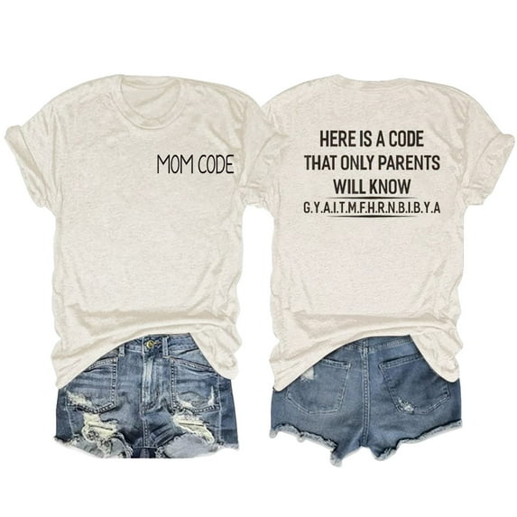 Fashion Simple Printed T Shirt Round Neck Short Sleeve Loose Blouse Casual Cute Going Out Tops Summer Tops for Women 2024