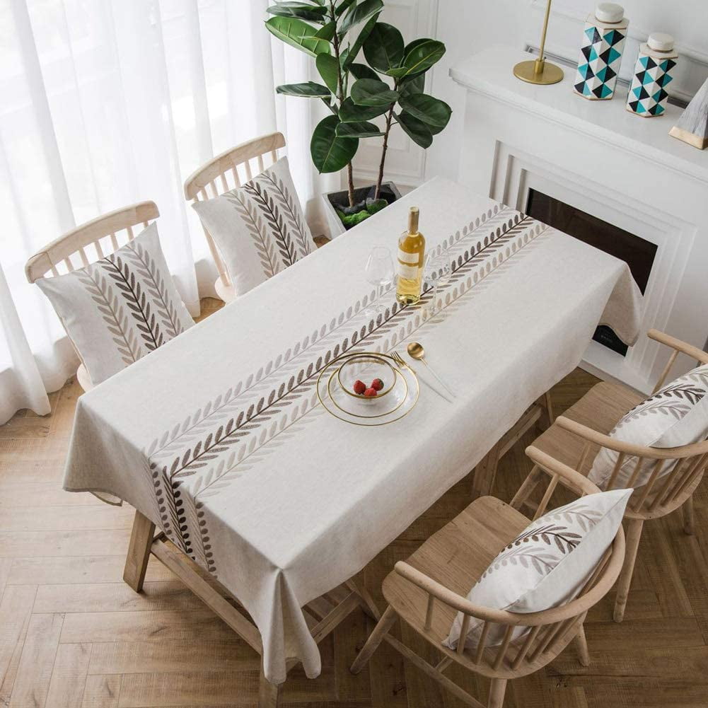 Kitchen Wrinkle Fashion Simple Style Waterproof Tablecloth Anti-Wrinkle and Dust-proof ...