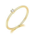 thumbnail image 1 of Geometric Copper Inlaid Zircon Ring For Women Elegant Simple Fashion Jewelry Accessories Everyday Sparkle Glow, 1 of 9
