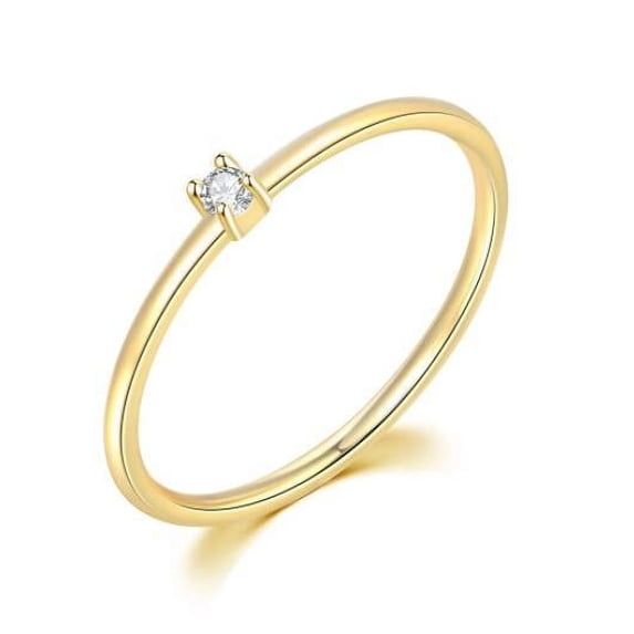 Geometric Copper Inlaid Zircon Ring For Women Elegant Simple Fashion Jewelry Accessories Everyday Sparkle Glow
