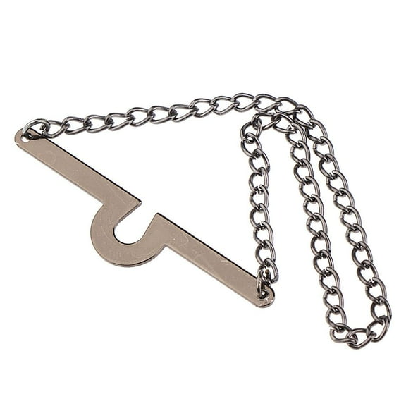 Fashion Single Loop Tie Tack Chains Necktie Links for Men/Boy Jewelry Black